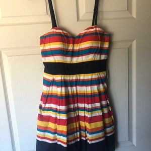 As U Wish Colorful Striped Dress